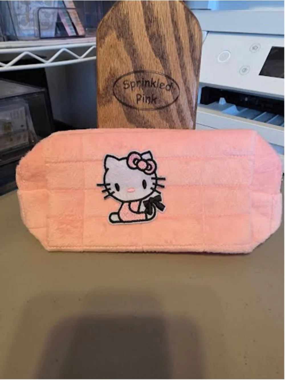 #HK-2355 Hello Kitty Velvety Soft Pencil Pouch - 8